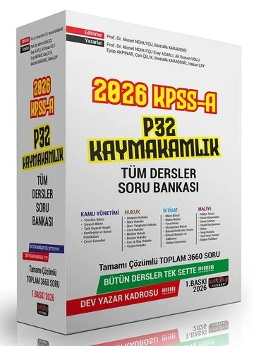 Tüm Dersler - Savaş Yayınları 2026 KPSS A P32 Kaymakamlık Tüm Dersler 