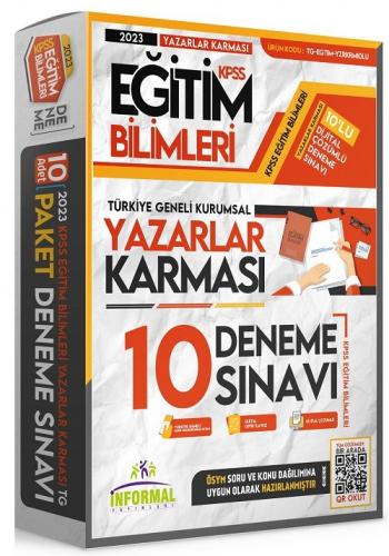 İnformal Yayınları 2023 KPSS Eğitim Bilimleri Yazarlar Karması Türkiye