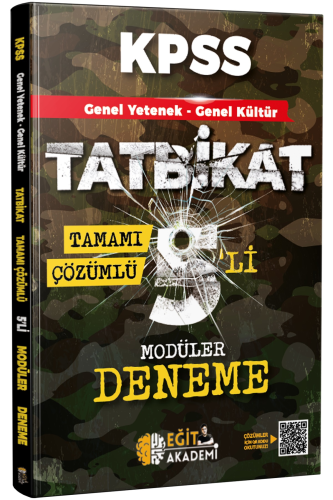 Eğit Akademi KPSS Genel Yetenek Genel Kültür Tatbikat Tamamı Çözümlü 5'li Modüler Deneme