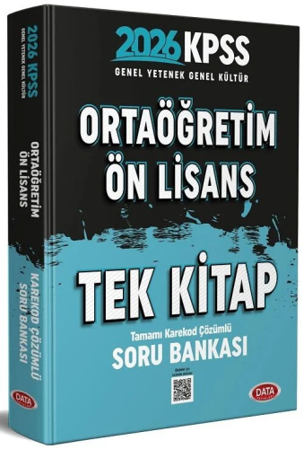 Soru Bankası - Data Yayınları 2026 KPSS Lise ve Önlisans Tek Kitap Sor
