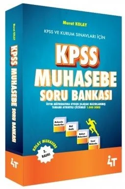 4T Yayınları KPSS A Grubu Muhasebe Soru Bankası Murat Kolay