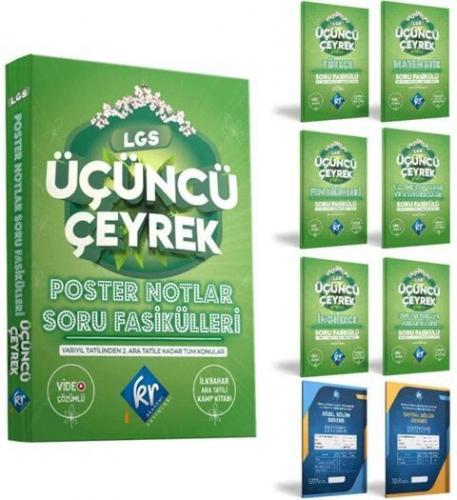 Kr Akademi 8. Sınıf LGS Poster Notlar Soru Fasikülleri Üçüncü Çeyrek K
