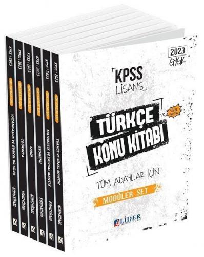 Lider Yayınları 2023 KPSS Genel Yetenek Genel Kültür Konu Anlatımlı Mo