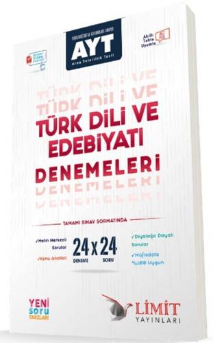 Limit Yayınları AYT Türk Dili ve Edebiyatı 24X24 Denemeleri Komisyon
