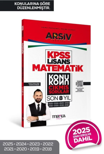 Marka Yayınları 2026 KPSS Lisans Matematik Çıkmış Sorular Son 8 Yıl Konularına Göre Çözümlü ARŞİV Serisi