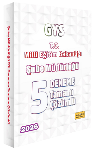 GYS Kitapları,Deneme, - Makro Kitap - Makro Kitap 2026 GYS MEB Milli E