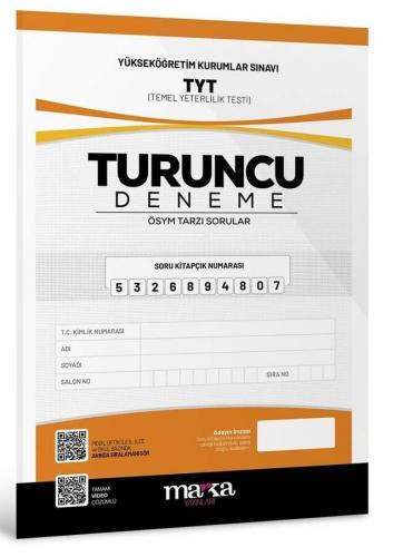 Marka Yayınları TYT Yeni Nesil Tamamı Video Çözümlü Turuncu Deneme Kom
