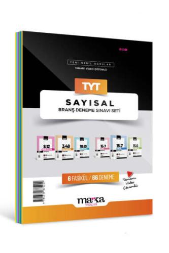 Marka Yayınları TYT Sayısal Branş Deneme Sınavı Seti 6 Kitap Komisyon