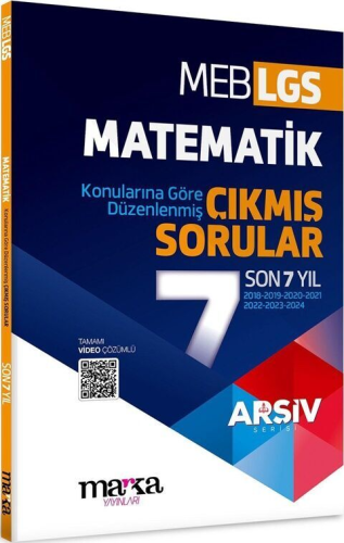 - Marka Yayınları - Marka Yayınları LGS Matematik ARŞİV Serisi Konular