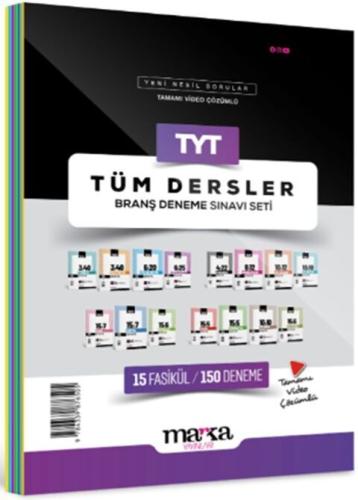 Marka Yayınları TYT Tüm Dersler Branş Deneme Sınavı Seti 15 Kitap Komi