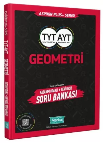 Markaj Yayınları TYT AYT Geometri Aspirin Plus+ Serisi Soru Bankası Ko