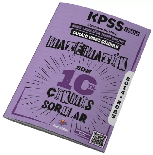 Dizgi Kitap KPSS Matematik Son 10 Yıl Konu Konu Çıkmış Sorular Video Ç