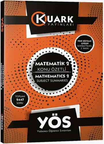 Kuark Yayınları YÖS Matematik 2 Konu Özetli Soru Bankası