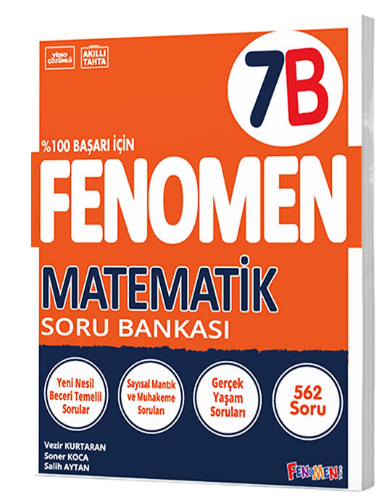 Fenomen Okul 7. Sınıf Matematik Fenomen B Soru Bankası Komisyon