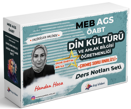 Dizgi Kitap Yayınları 2026 ÖABT MEB-AGS Din Kültürü ve Ahlak Bilgisi Çıkmış Soru Analizli Ders Notları Seti