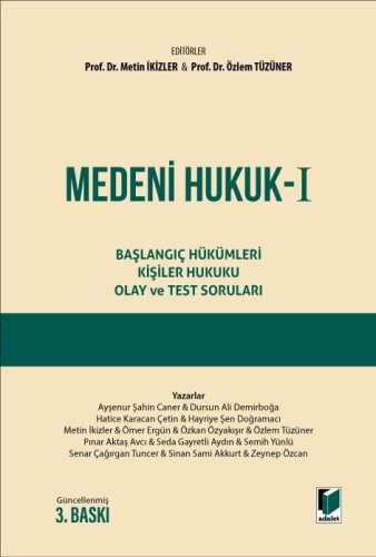 Medeni Hukuk - I
