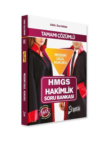 Yetki Yayınları 2025 HMGS Hakimlik Medeni Usul Hukuku Soru Bankası