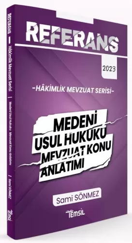 Temsil Yayınları 2023 Hakimlik REFERANS Medeni Usul Hukuku Mevzuat Kon