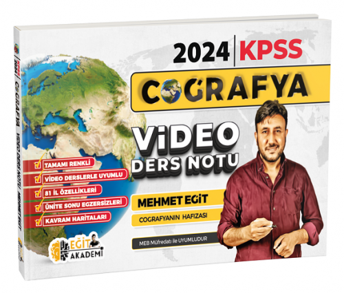 Eğit Akademi 2024 KPSS Coğrafya Video Ders Notu Mehmet Eğit