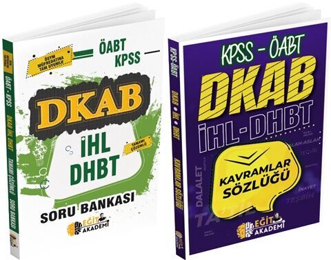 Eğit Akademi KPSS ÖABT DKAB İHL DHBT Soru Bankası ve Kavramlar Sözlüğü