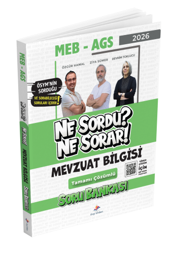 Dizgi Kitap Yayınları 2026 MEB AGS Mevzuat Bilgisi Ne Sordu Ne Sorar Tamamı Video Çözümlü Soru Bankası