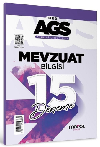 - Marka Yayınları - Marka Yayınları MEB-AGS Mevzuat Bilgisi 15 Deneme 