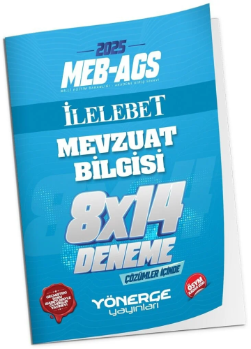 Yönerge Yayınları 2025 MEB-AGS Mevzuat Bilgisi 8x14 Deneme Çözümlü