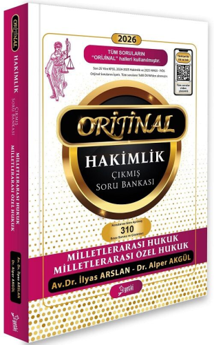 Yetki Yayınları 2026 Hakimlik Milletlerarası Hukuk ORİJİNAL Çıkmış Soru Bankası Çözümlü