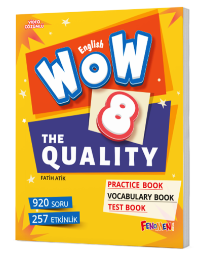 Fenomen Okul Wow English 8. Sınıf The Quality + Practice Book + Vocabu