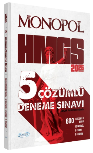 HMGS Denemeleri - Monopol Yayınları 2026 HMGS Tamamı Çözümlü 5 Deneme 