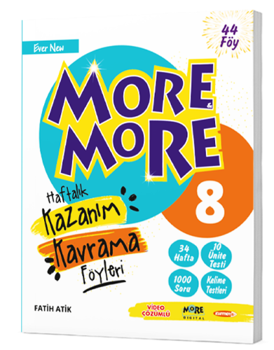 More More 8. Sınıf Haftalık Kazanım Kavrama Föyleri Fatih Atik