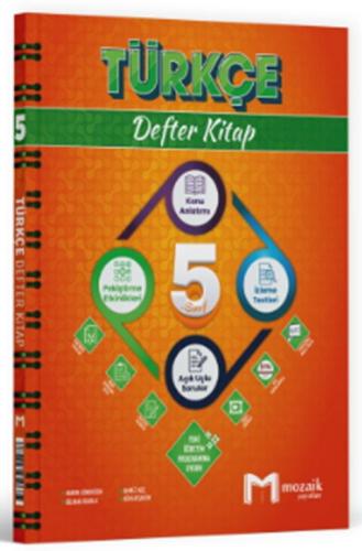 Mozaik Yayınları 5. Sınıf Türkçe Defter Kitap Adnan Şahin