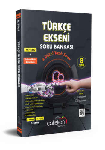 Çalışkan Yayınları 8. Sınıf Türkçe Ekseni Soru Bankası