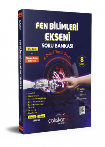 Çalışkan Yayınları 8. Sınıf Fen Bilimleri Ekseni Soru Bankası Komisyon