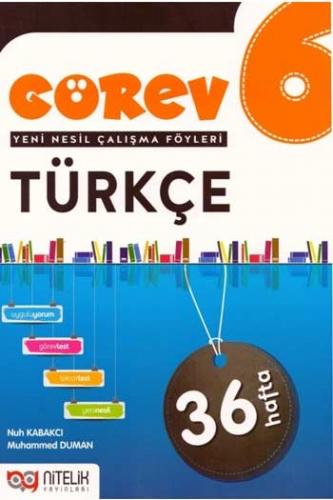 ​Nitelik Yayınları 6. Sınıf Türkçe Görev Yeni Nesil Çalışma Föyleri Ko