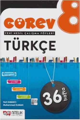 ​Nitelik Yayınları 8. Sınıf Türkçe Görev Yeni Nesil Çalışma Föyleri Ko