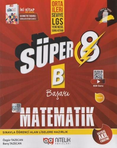 Nitelik Yayınları 8. Sınıf Matematik Süper Soru Kitabı Özgür Tazecan