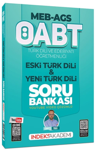 İndeks Akademi 2026 ÖABT MEB-AGS Türk Dili ve Edebiyatı Eski Türk Dili ve Yeni Türk Dili Soru Bankası Youtube Video Çözümlü