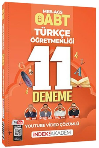 İndeks Akademi 2026 ÖABT MEB-AGS Türkçe Öğretmenliği 11 Deneme Youtube Video Çözümlü