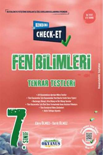 Okyanus Yayınları 7. Sınıf Kendini Check - Et Fen Bilimleri Tekrar Testleri