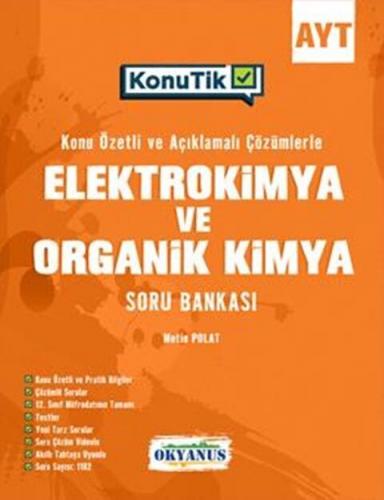 Okyanus Yayınları AYT KonuTik Elektrokimya ve Organik Kimya Soru Banka