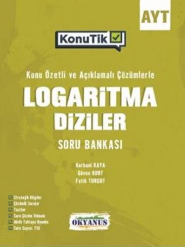 Okyanus Yayınları AYT Logaritma Diziler KonuTik Konu Özetli Soru Banka