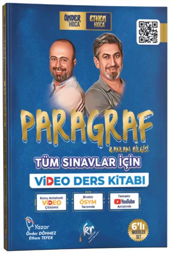 Önder Hoca & Ethem Hoca Tüm Sınavlar İçin Paragraf ve Anlam Bilgisi Vi