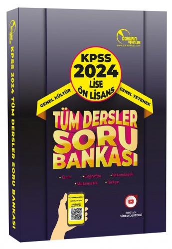 Doktrin Yayınları 2024 KPSS Lise Ön Lisans Tüm Dersler Soru Bankası Ko