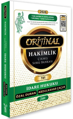 Yetki Yayınları 2026 Hakimlik Kaymakamlık KPSS İcra Müdürlüğü İdare Hukuku ORJİNAL Çıkmış Soru Bankası