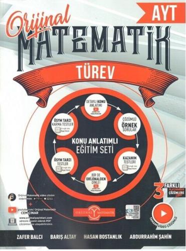 Orijinal Yayınları AYT Matematik Türev Konu Anlatımlı Barış Altay