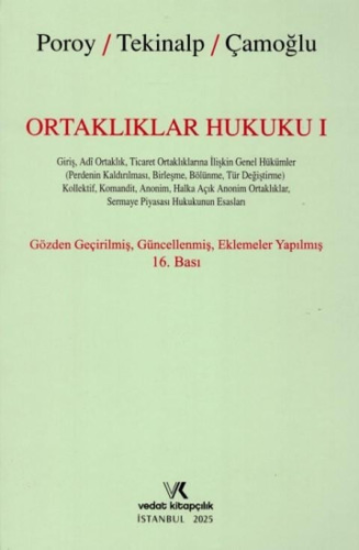 Ortaklıklar Hukuku I