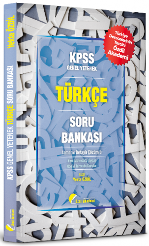 Özdil Akademi KPSS Türkçe Soru Bankası Çözümlü Yekta Özdil