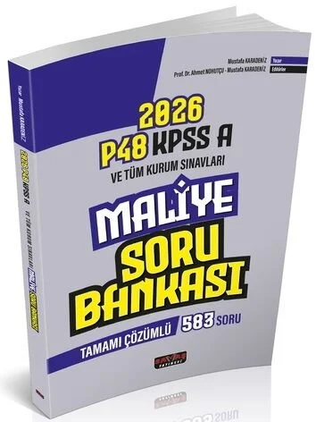 Savaş Yayınları 2026 P48 KPSS A Grubu Maliye Tamamı Çözümlü Soru Bankası