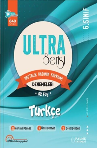 Palme Yayınları 6. Sınıf Türkçe Ultra Serisi Denemeleri 42 Föy
